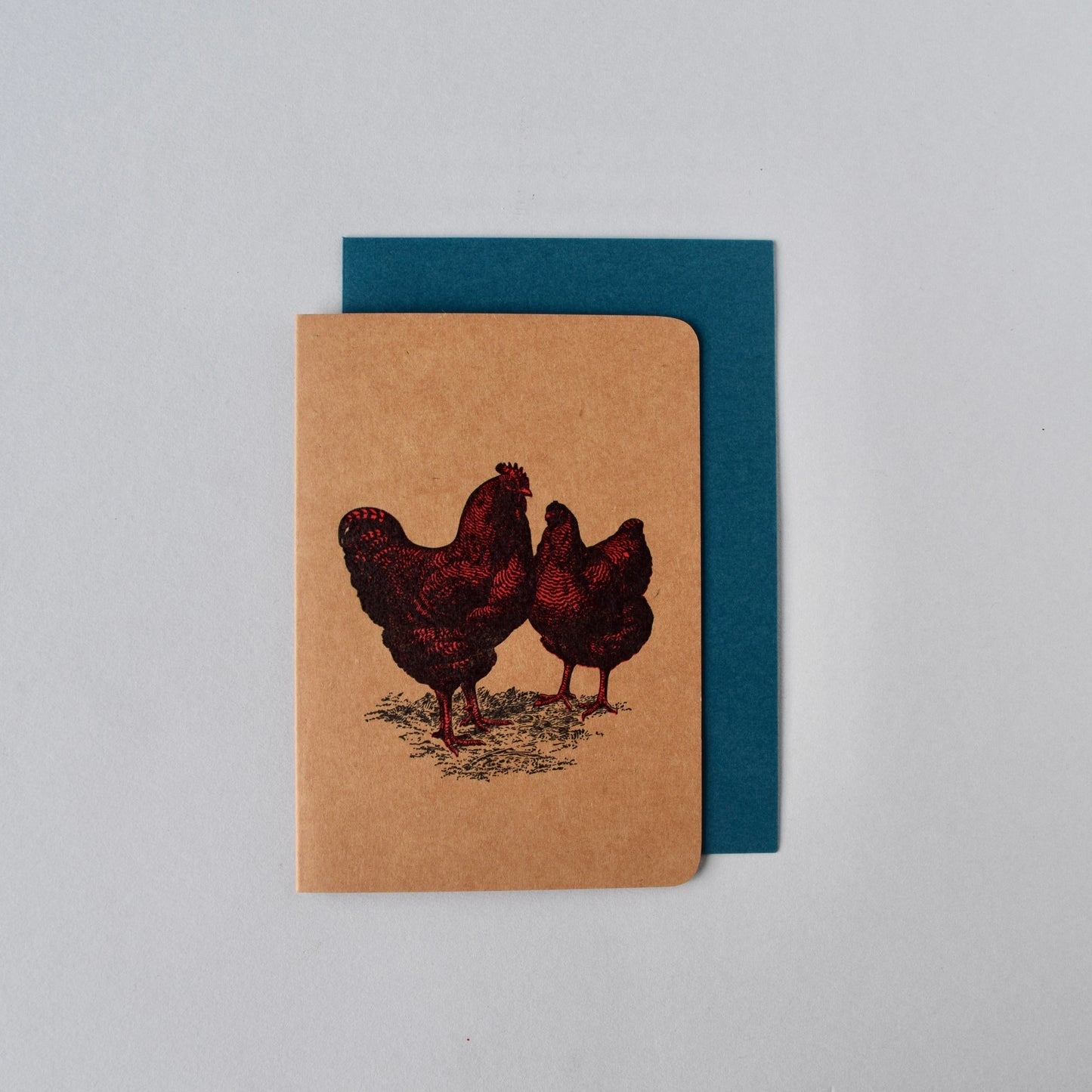 Pink Hens Card