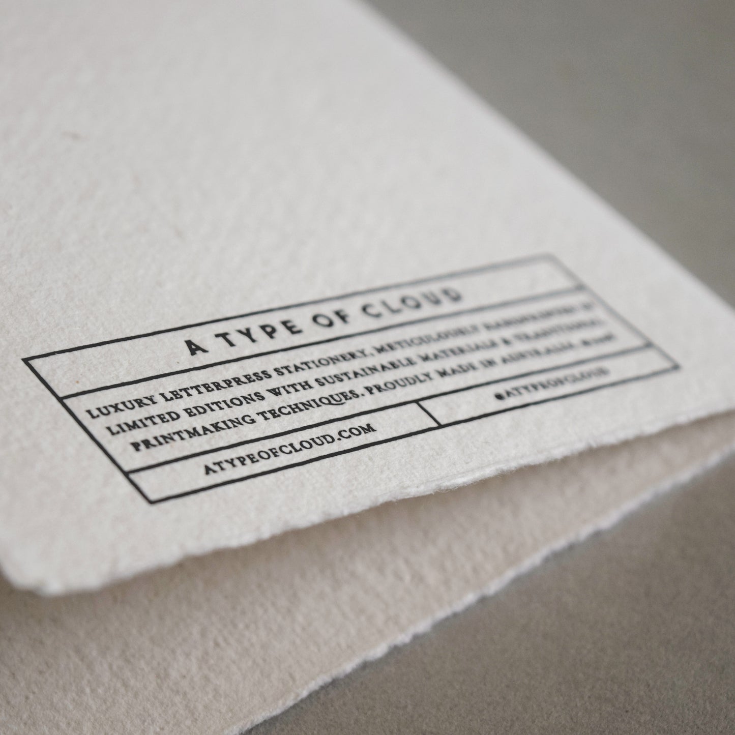 Letterpress Card No.013 "Wattle Vase"