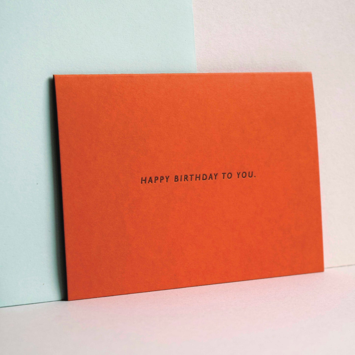 Happy Birthday Letterpress Card