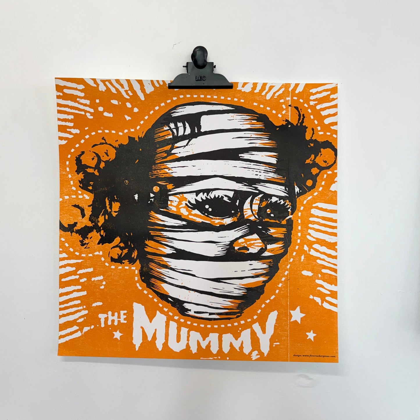 Mummy Letterpress Print