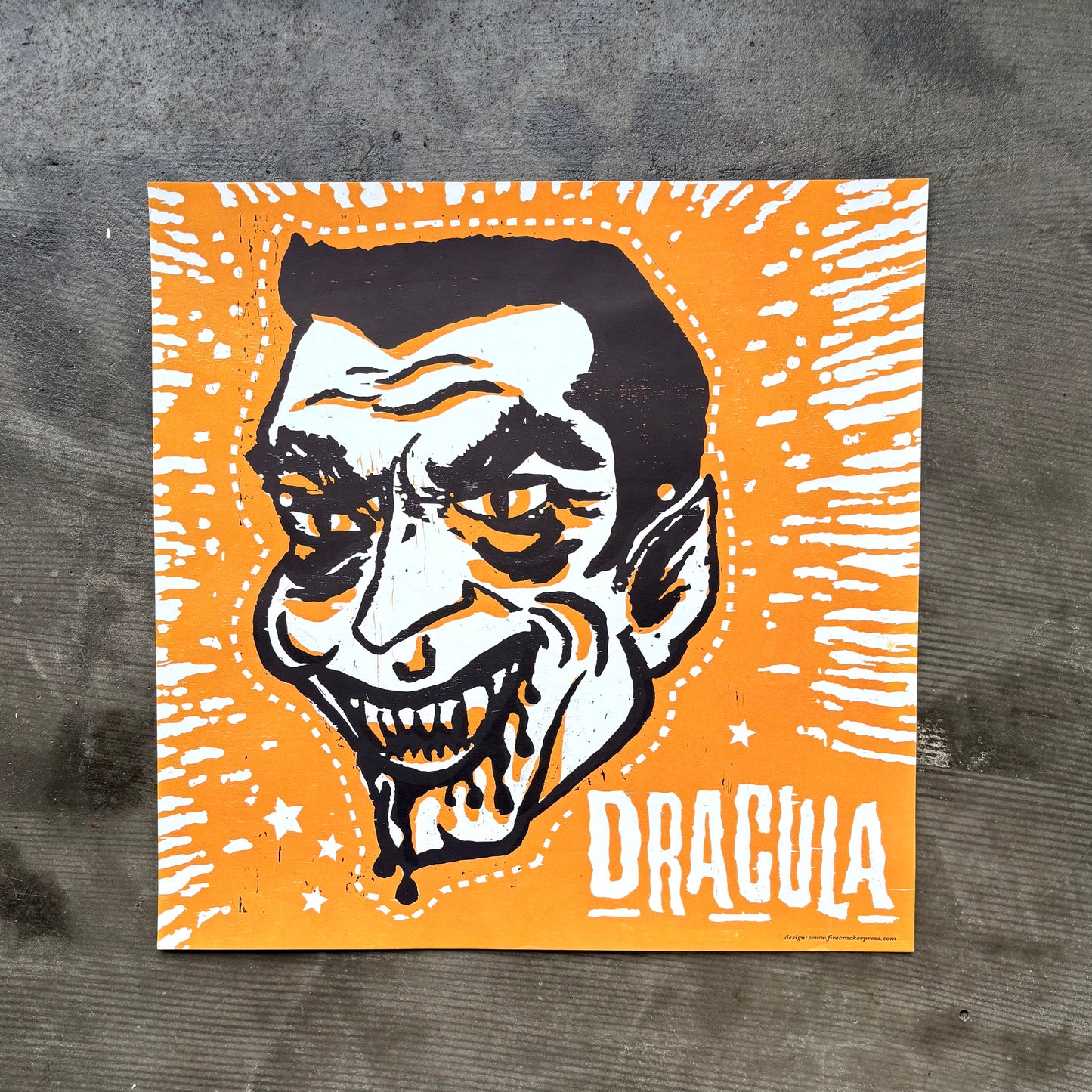 Dracula Letterpress Print