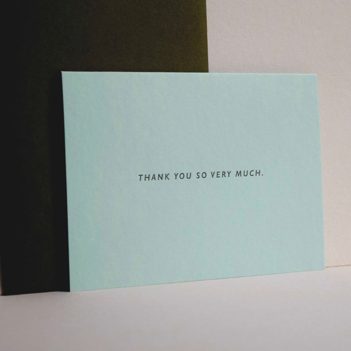 Thank You Letterpress Card