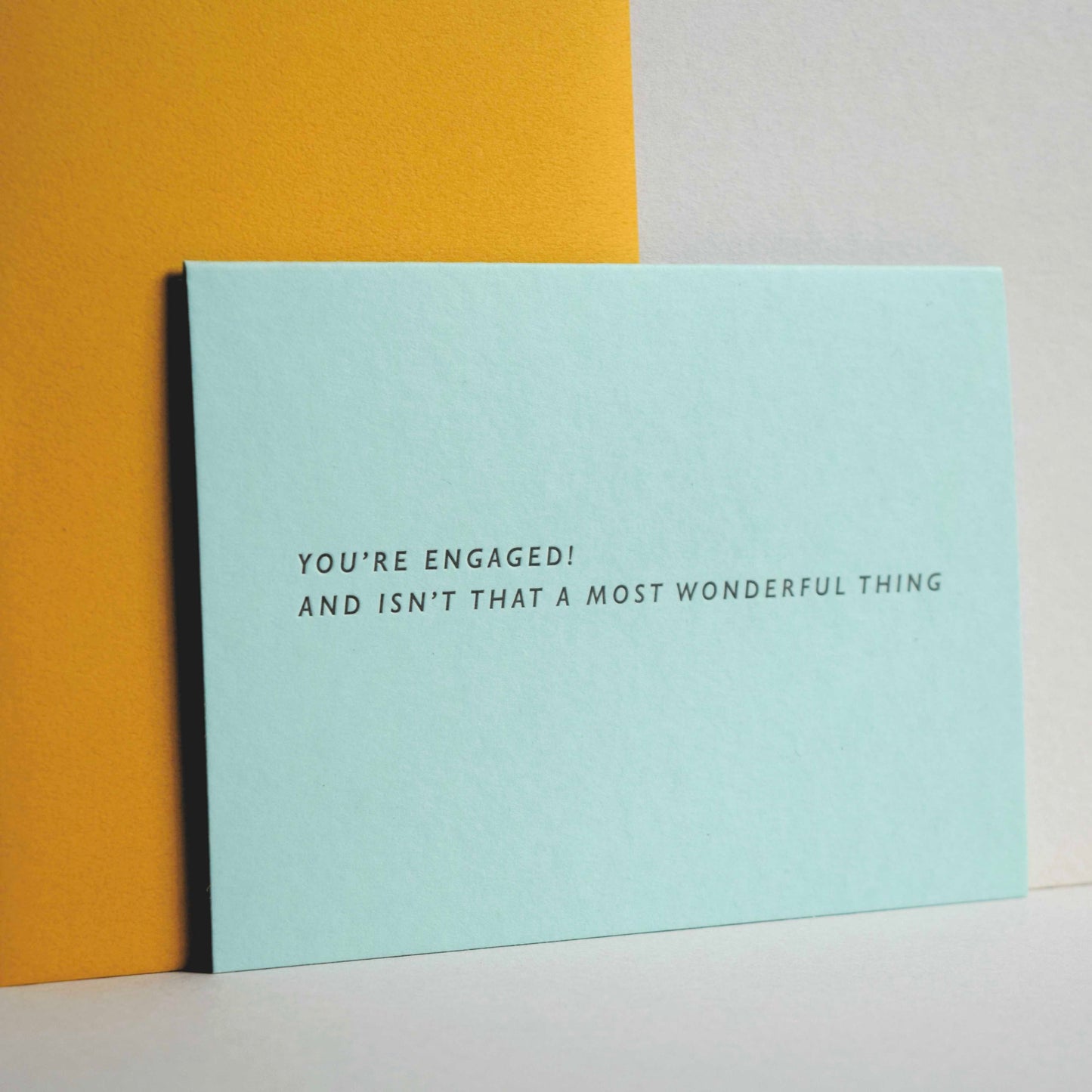 You're Engaged Letterpress Card