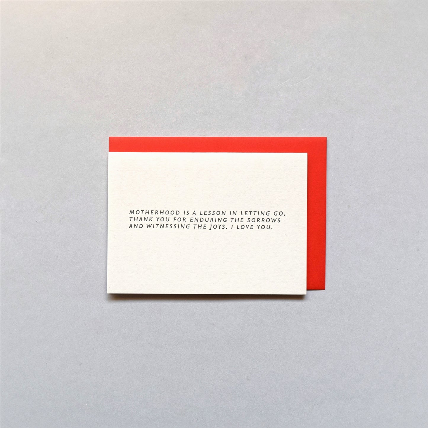 Motherhood Is A Lesson Card