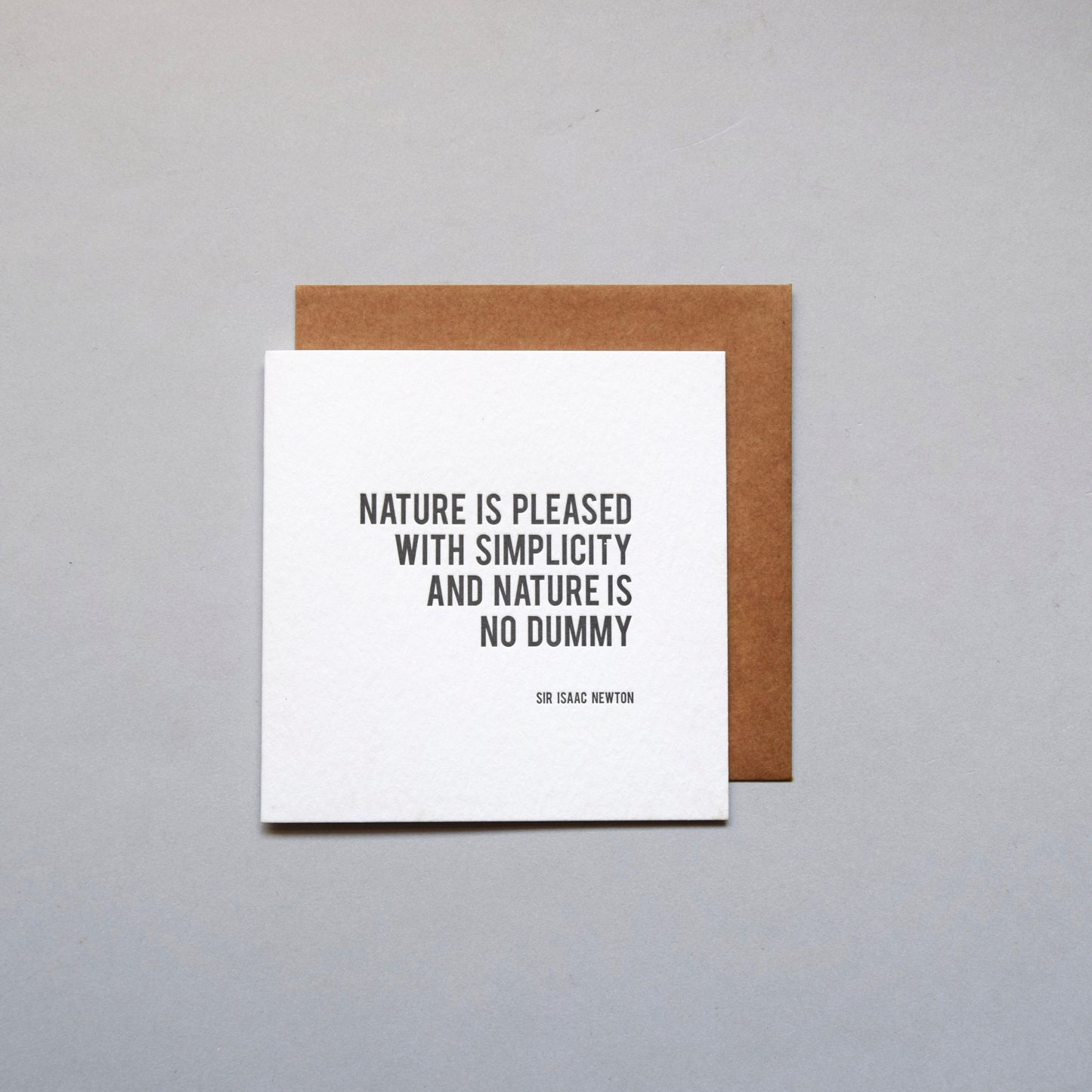 Sir Isaac Newton Quote Card