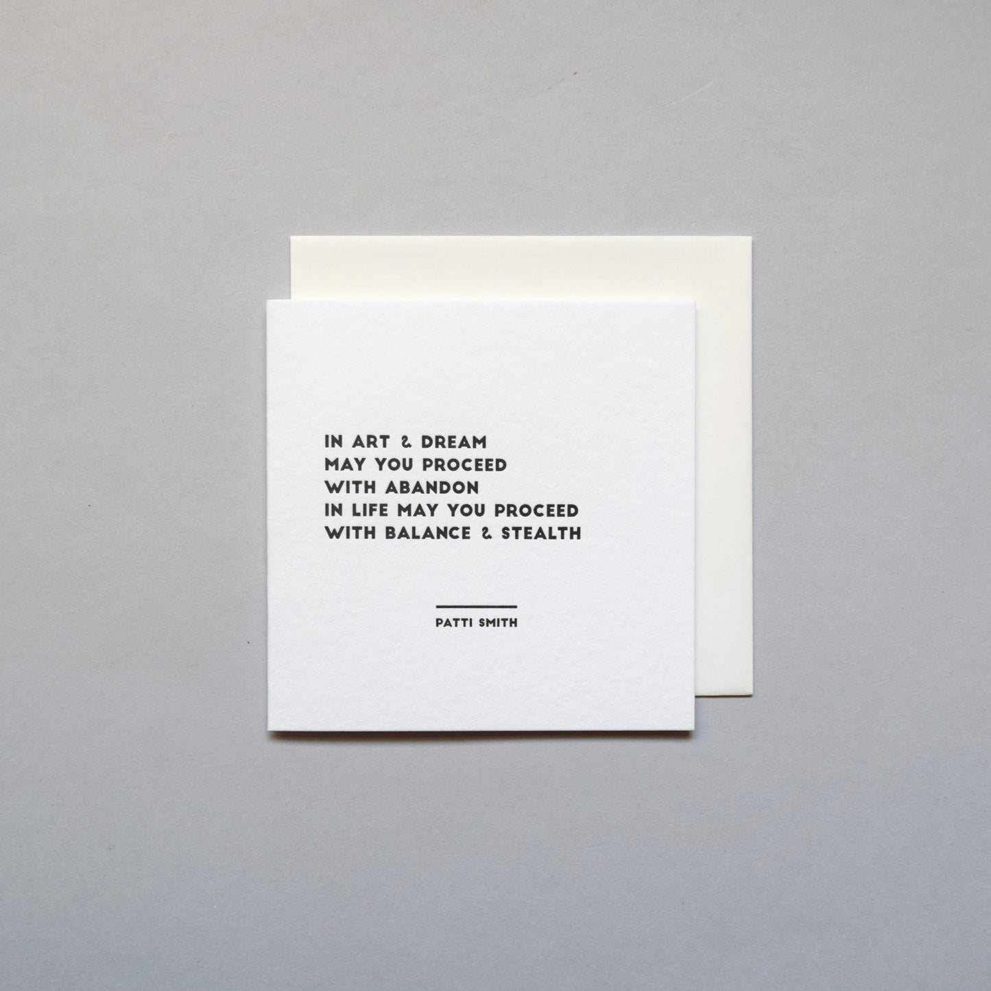Patti Smith Quote Card