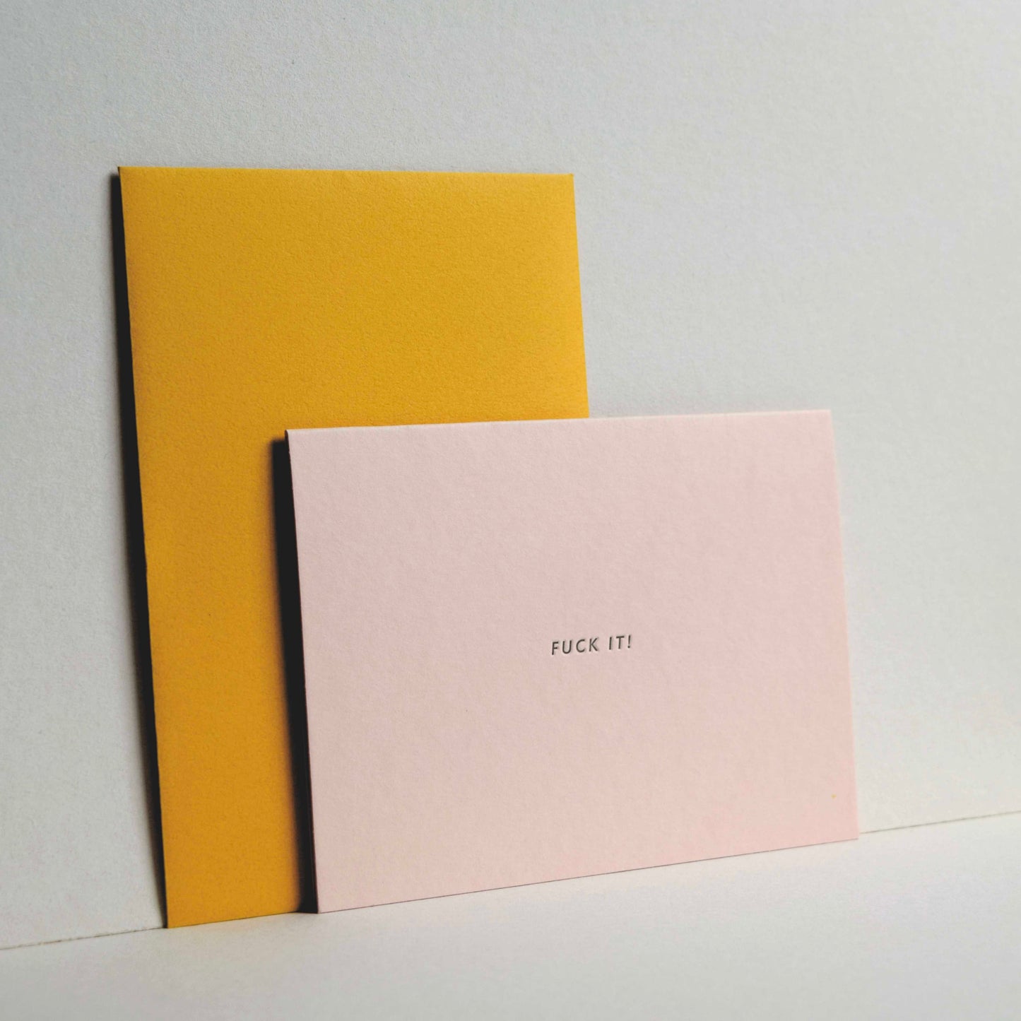 Fuck It! Letterpress Card