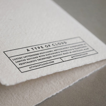 Letterpress Card No.015 "Flora"