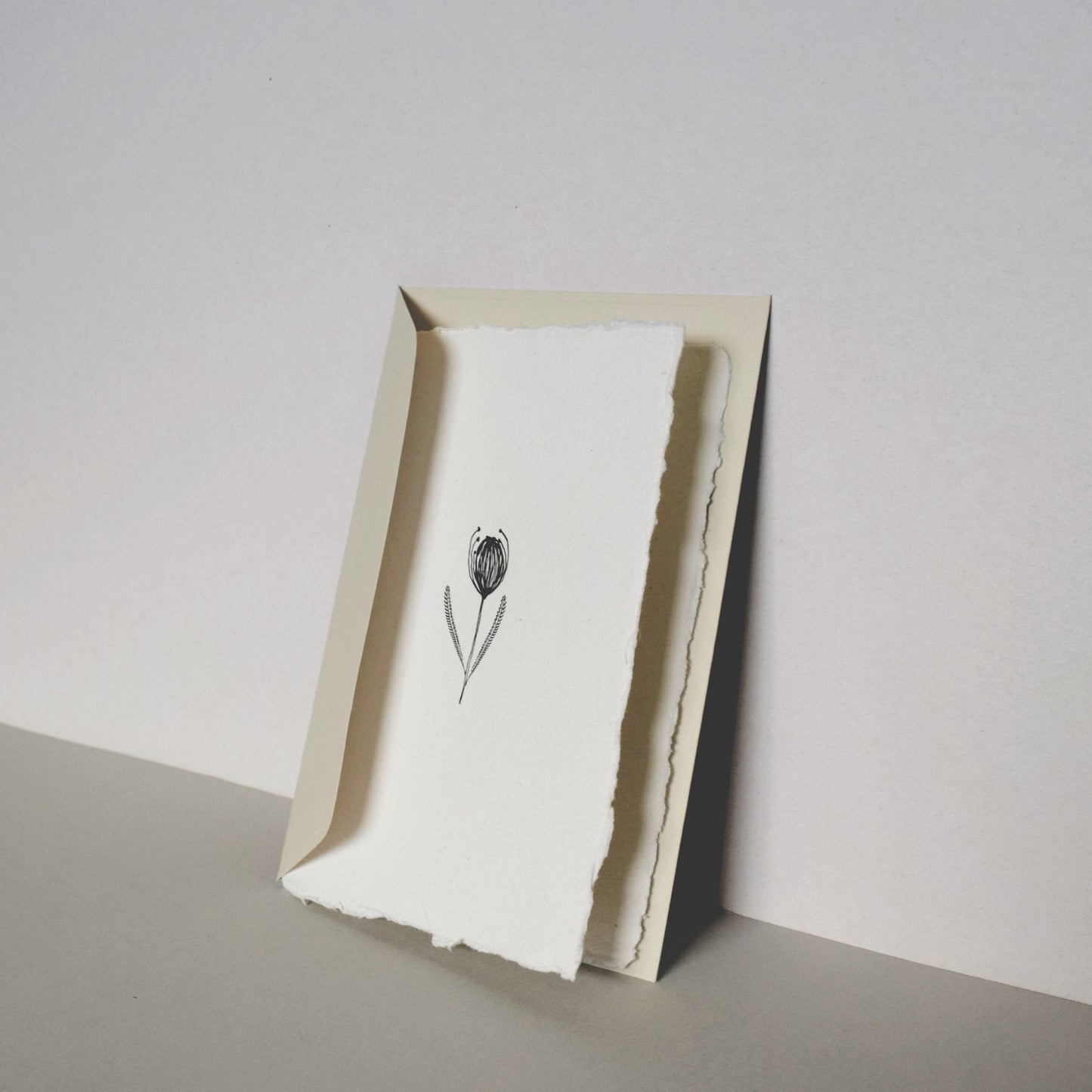 Letterpress Card No.016 "Little Bud"