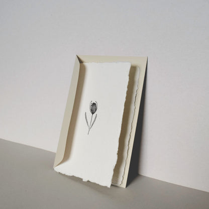 Letterpress Card No.016 "Little Bud"