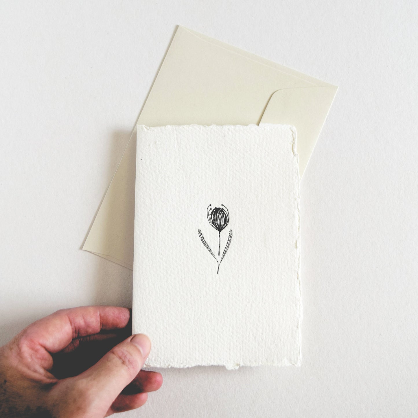 Letterpress Card No.016 "Little Bud"