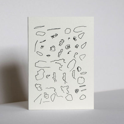 Letterpress Card No.001 "Cloudy"