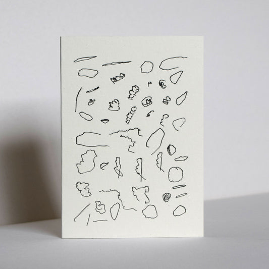 Letterpress Card No.001 "Cloudy"