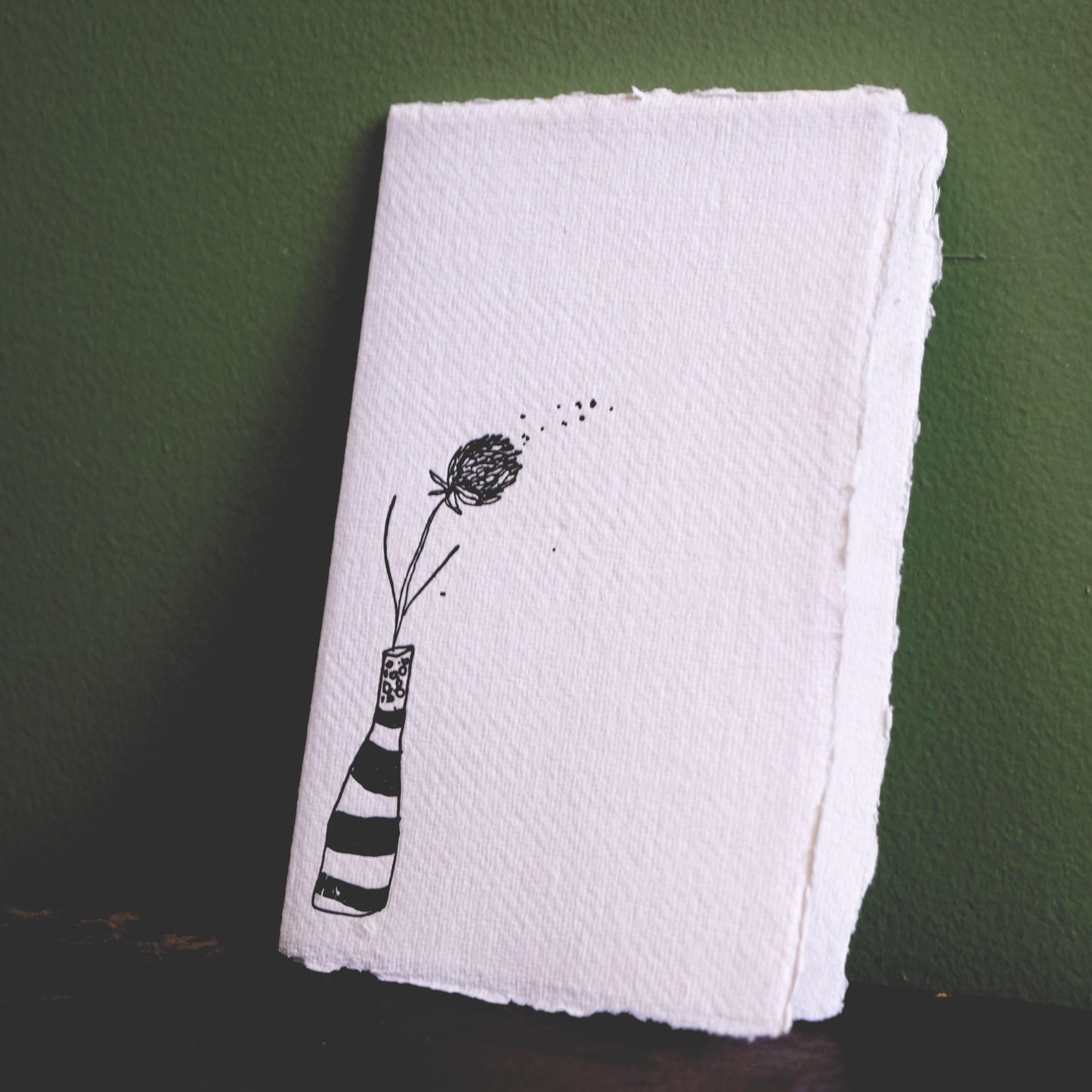 Letterpress Card No.017 "Clover Seed"