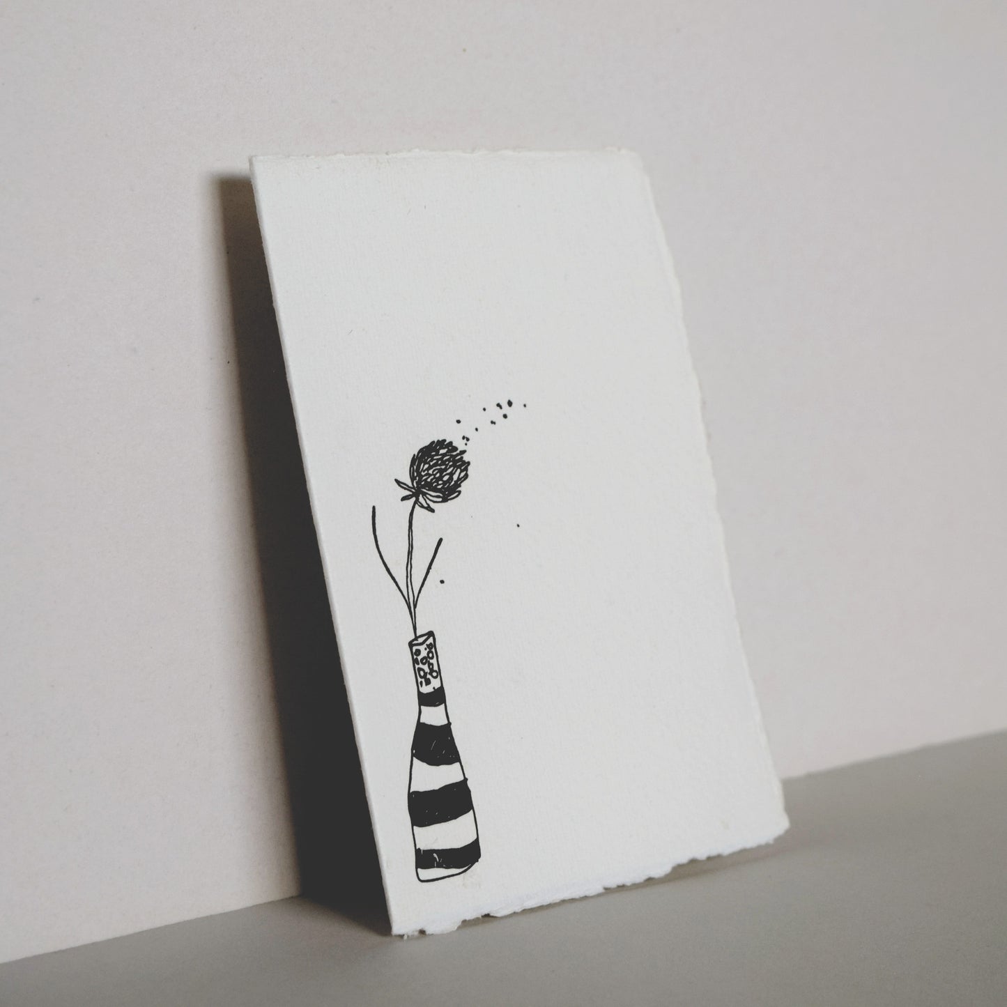 Letterpress Card No.017 "Clover Seed"