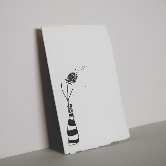 Letterpress Card No.017 "Clover Seed"