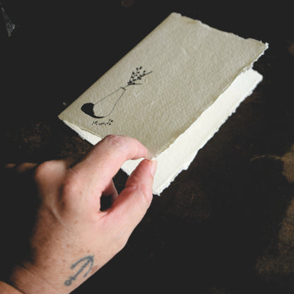 Letterpress Card No.013 "Wattle Vase"