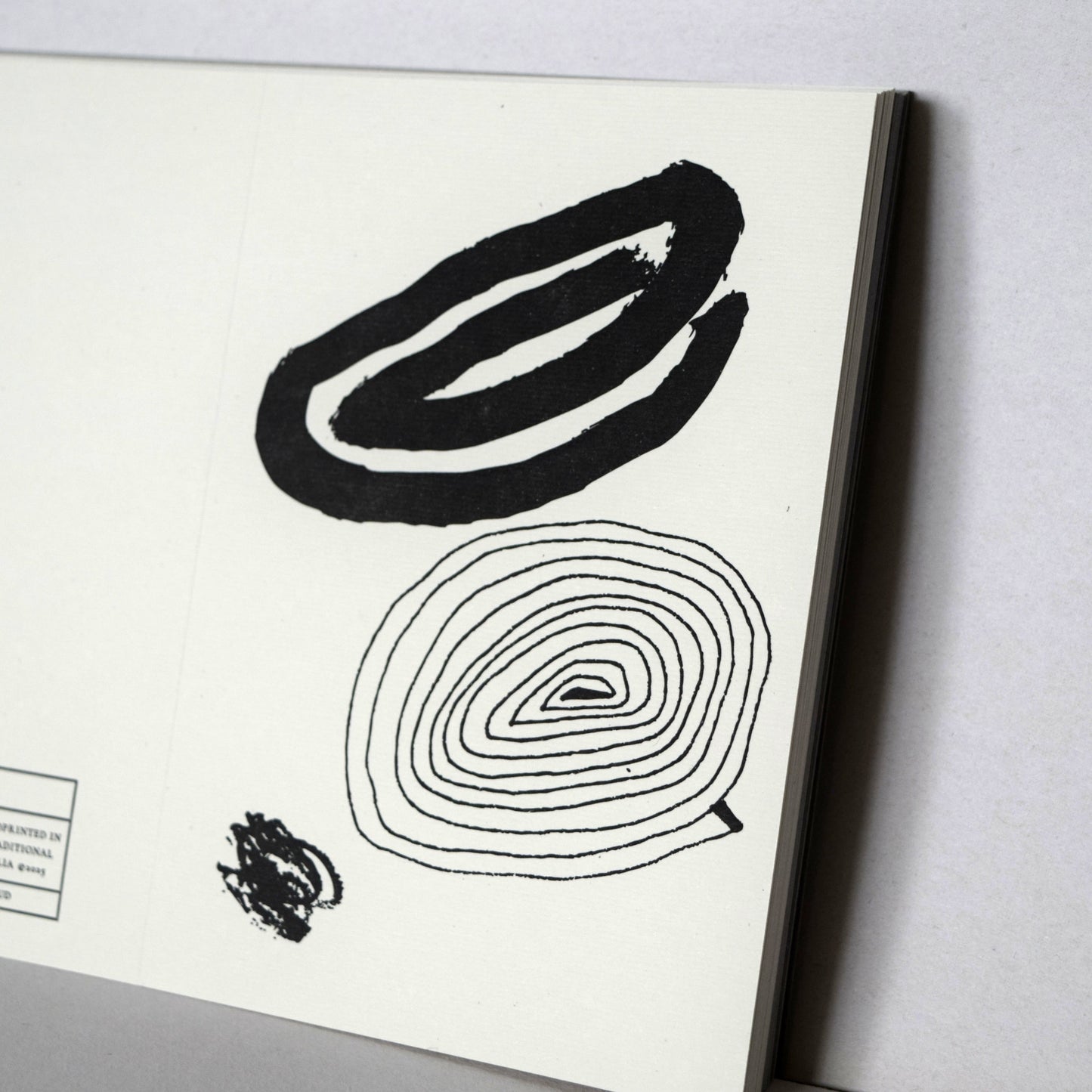 Letterpress Card No.008 "Spiral & Smudge"