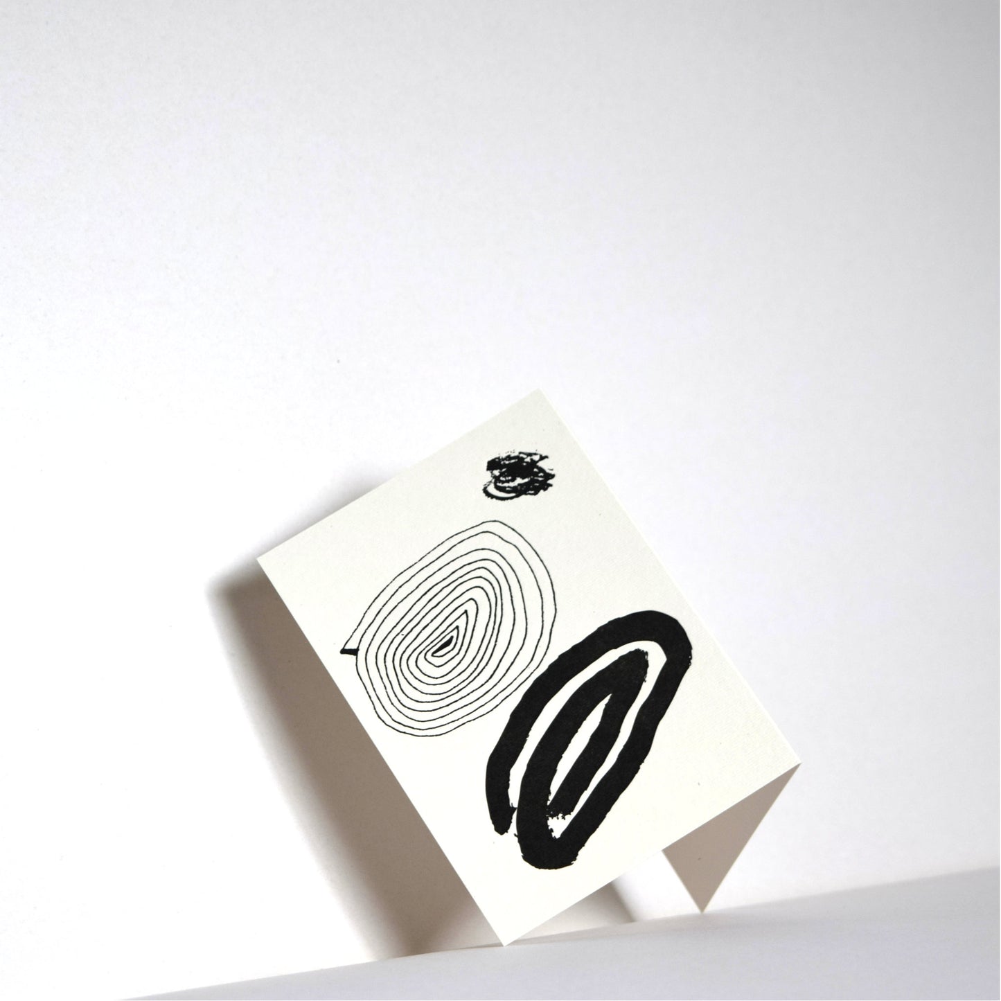 Letterpress Card No.008 "Spiral & Smudge"