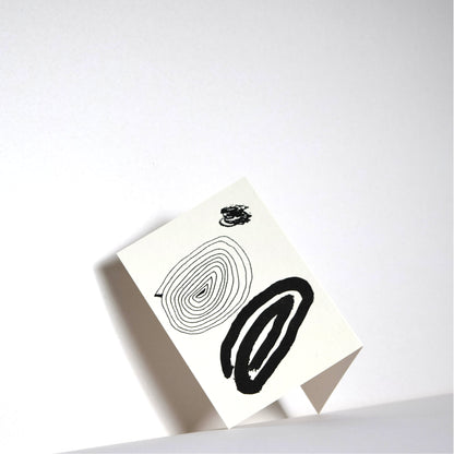Letterpress Card No.008 "Spiral & Smudge"