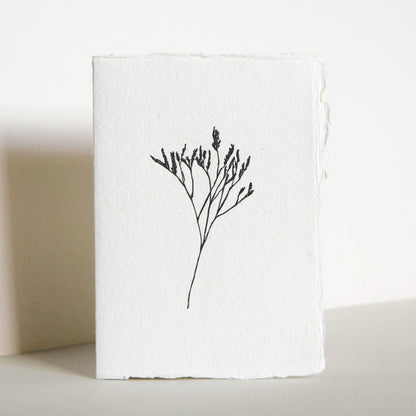 Letterpress Card No.014 "Statice"