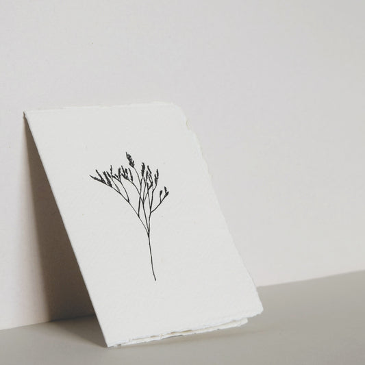 Letterpress Card No.014 "Statice"