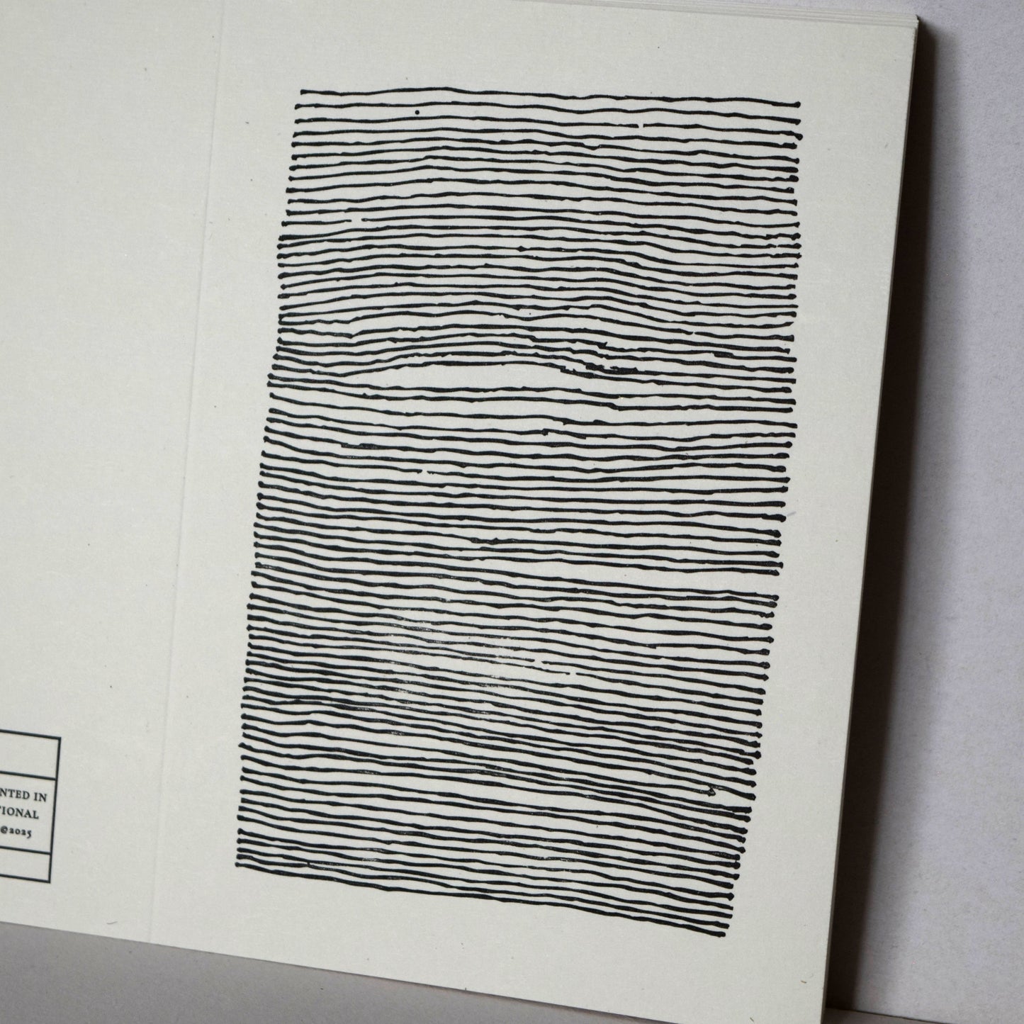 Letterpress Card No.003 "Undertow"