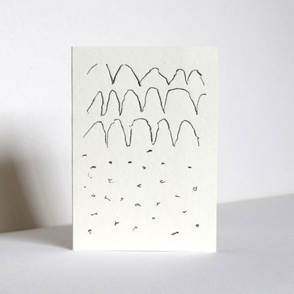 Letterpress Card No.005 "Valley"