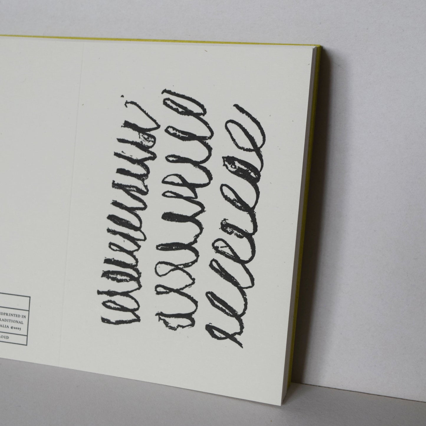 Letterpress Card No.011 "Venti"