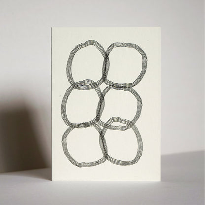 Letterpress Card No.010 "Eddies"