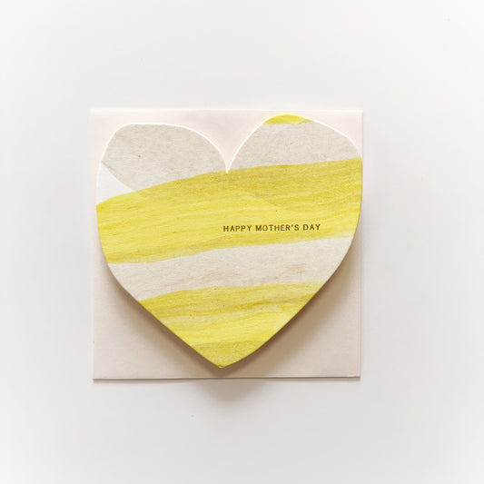 Mother's Day Heart No.006 "Yellow Stripe"