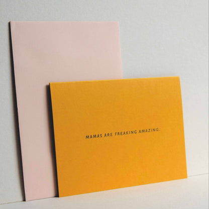 Mamas Are Freaking Amazing Letterpress Card