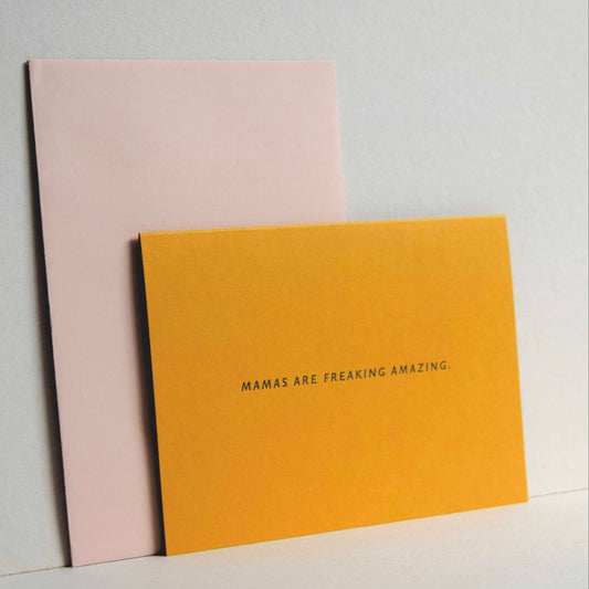 Mamas Are Freaking Amazing Letterpress Card
