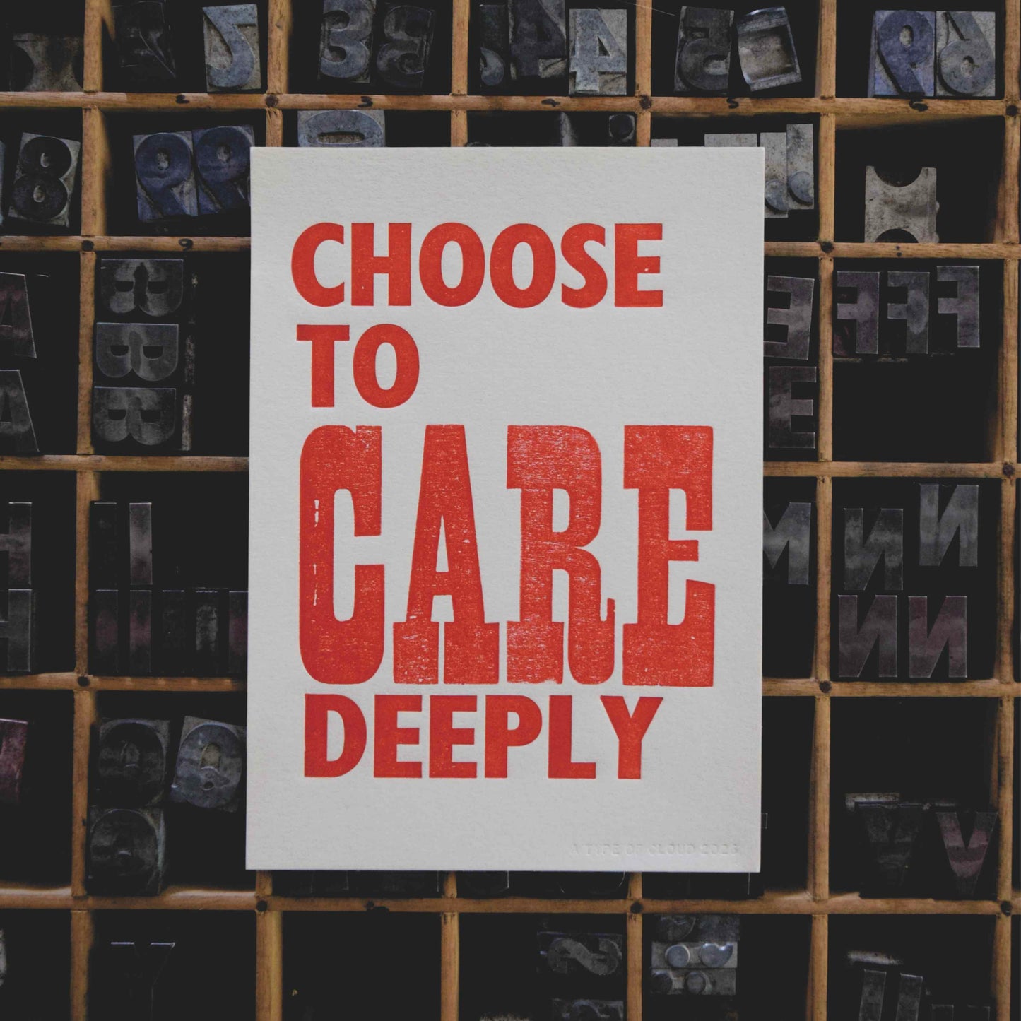 Choose To Care Deeply Poster