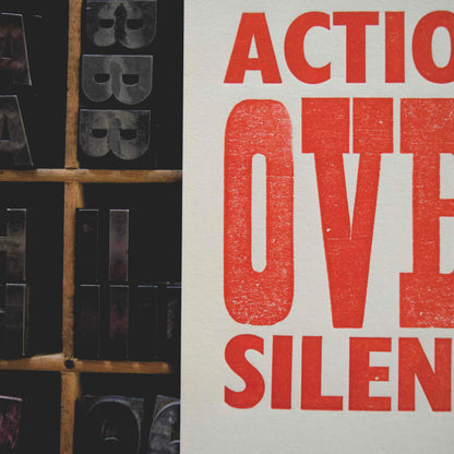 Action Over Silence Poster
