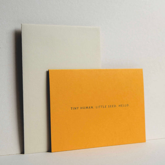 Tiny Human Letterpress Card