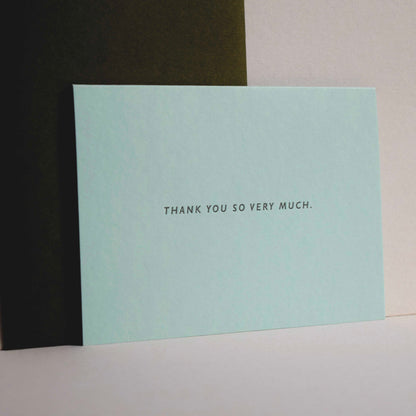 Thank You Letterpress Card