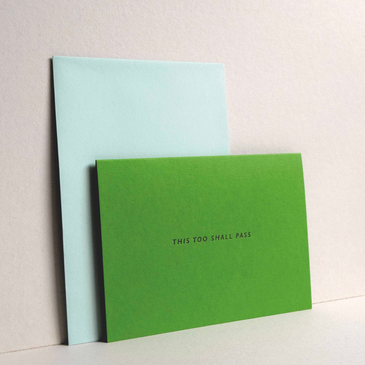 This Too Shall Pass Letterpress Card