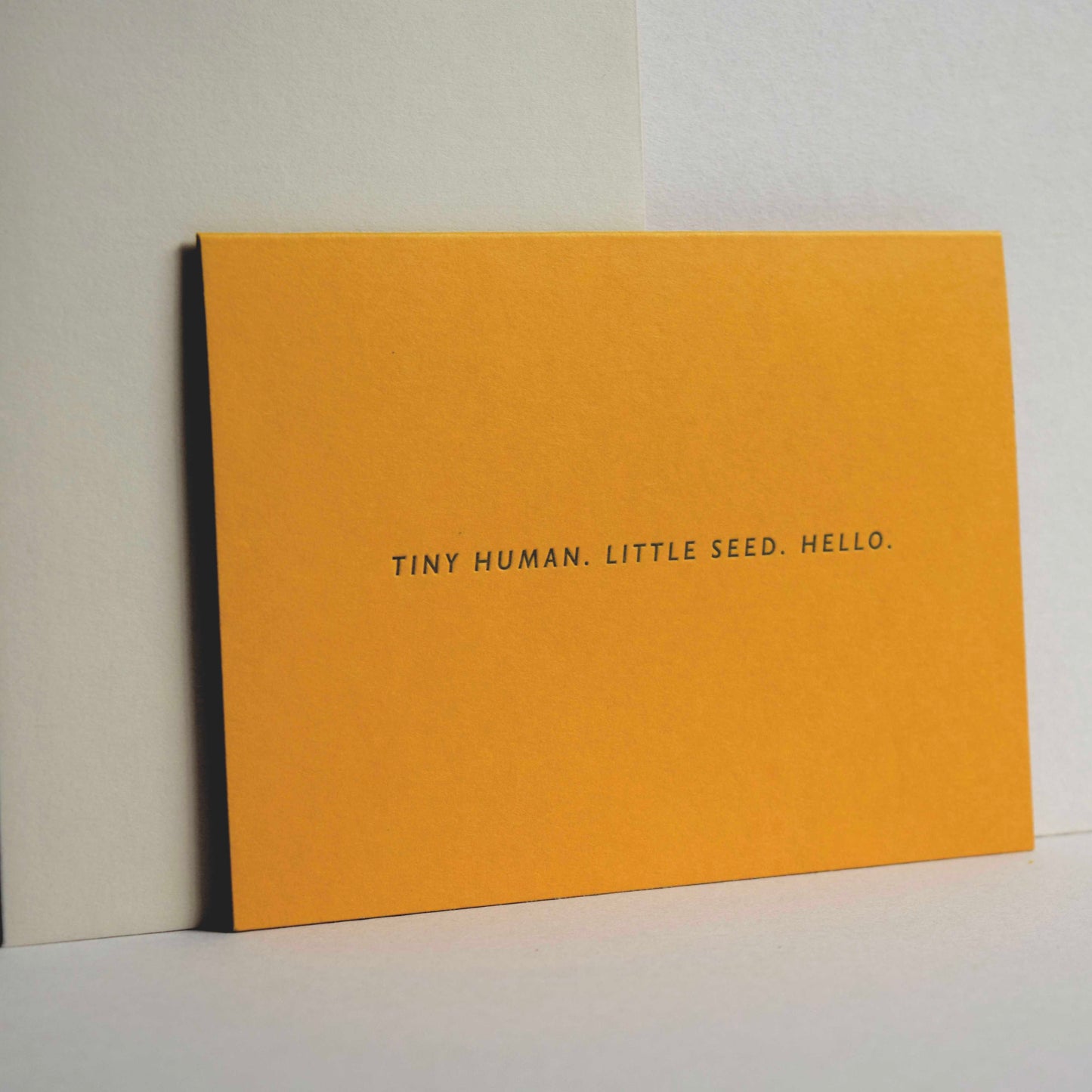 Tiny Human Letterpress Card