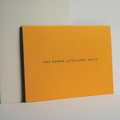 Tiny Human Letterpress Card