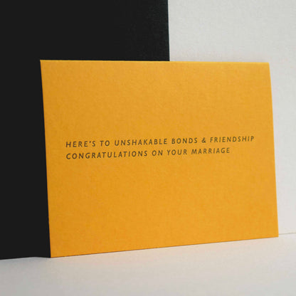 Unshakable Bonds Letterpress Card