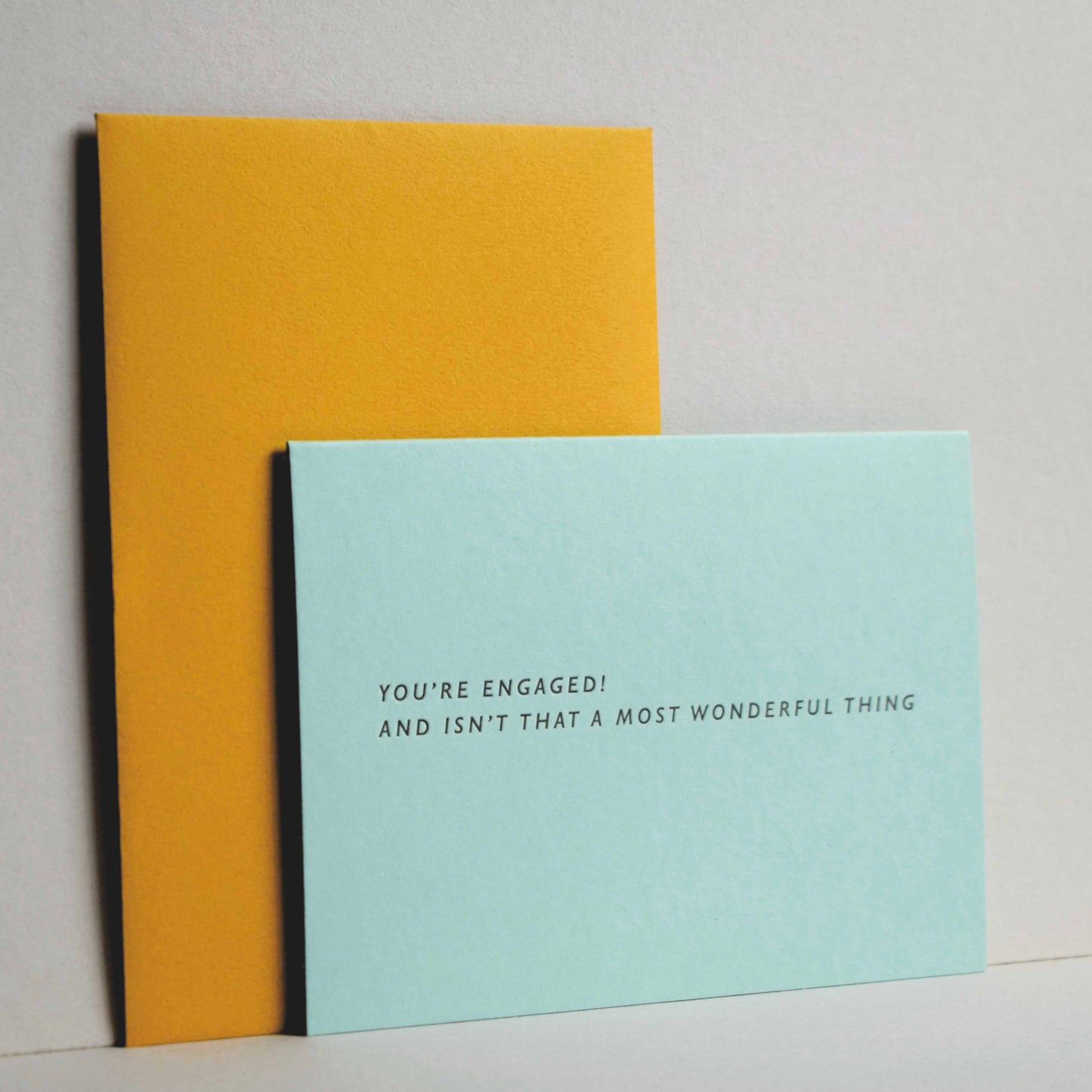 You're Engaged Letterpress Card