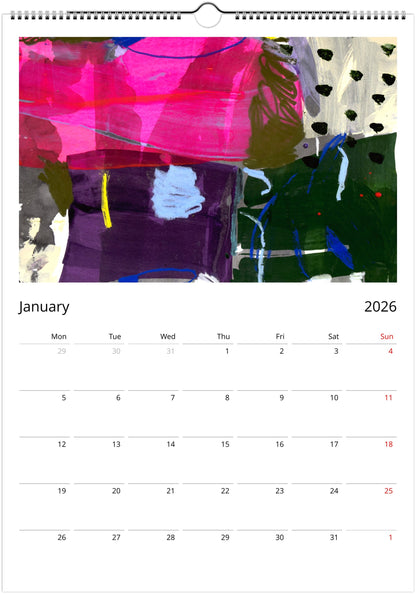 A Year in Colour 2026 Wall Calendar (US & CA)