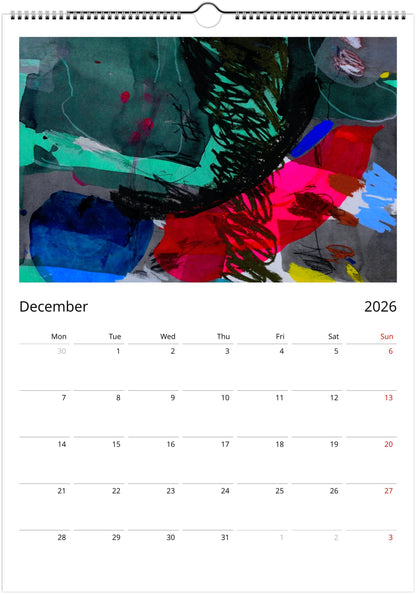 A Year in Colour 2026 Wall Calendar (US & CA)