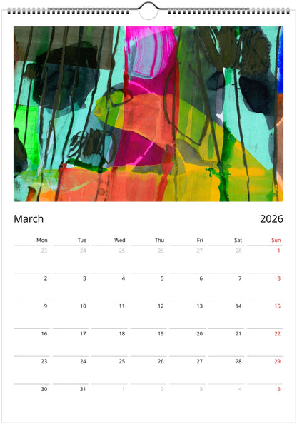 A Year in Colour 2026 Wall Calendar (US & CA)