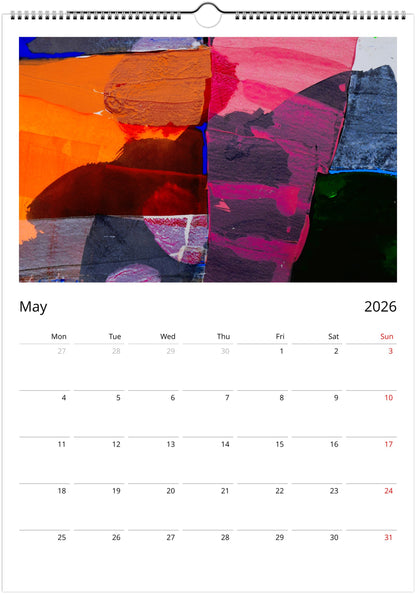A Year in Colour 2026 Wall Calendar (US & CA)