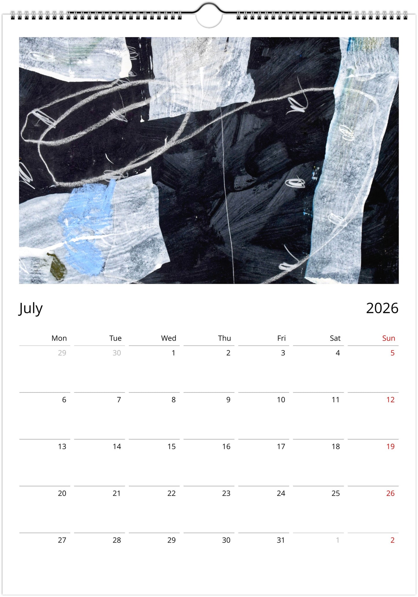 A Year in Colour 2026 Wall Calendar (US & CA)